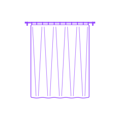 Buildings Window Curtains Ring Top Outline Drawing Svg Vector, Free Vectors File